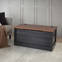 Cottage Black Blanket Box