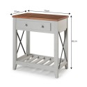 Cottage Grey 1 Drawer Console Table