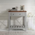 Cottage Grey 1 Drawer Console Table