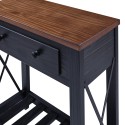 Cottage Black 1 Drawer Console Table