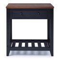 Cottage Black 1 Drawer Console Table