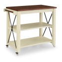 Cottage White Kitchen Cart