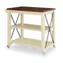 Cottage White Kitchen Cart