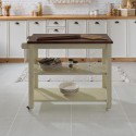 Cottage White Kitchen Cart