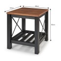 Cottage Black Lamp Table