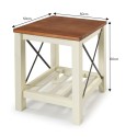 Cottage White Lamp Table