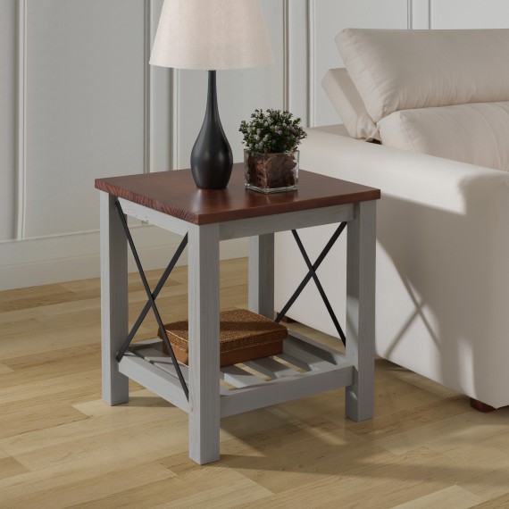 Cottage Grey Lamp Table