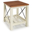 Cottage White Lamp Table