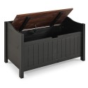 Cottage Black Storage Bench