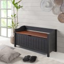Cottage Black Storage Bench