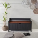 Cottage Black Storage Bench