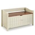 Cottage White Storage Bench