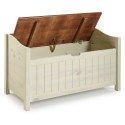 Cottage White Storage Bench