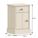Farmhouse White Pot Cupboard