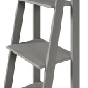 Scandian Grey Ladder Bookcase