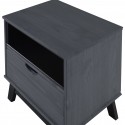 Scandian Grey Bedside Cabinet