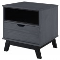 Scandian Grey Bedside Cabinet