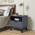 Scandian Grey Bedside Cabinet