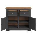 Country Charcoal 2 Door Sideboard