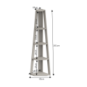 Corona Grey Wax Corner Ladder Bookcase Corona Grey Wax Corner Ladder Bookcase