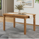 Corona Grey Wax Small Extending Dining Table