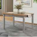 Corona Grey Wax Small Extending Dining Table Corona Grey Wax Small Extending Dining Table