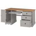 Corona Grey Wax Straight Computer Desk Corona Grey Wax Straight Computer Desk