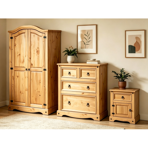 Corona Trio Bedroom Set
